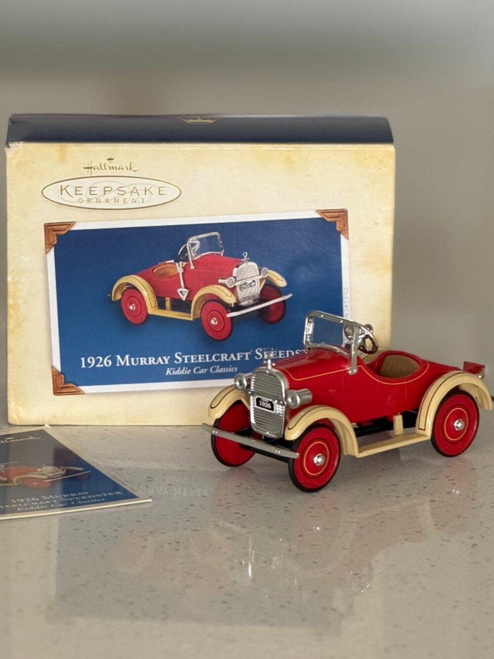 Hallmark Ornament Kiddie Car Classics 1926 Murray Steelcraft Speedster #12